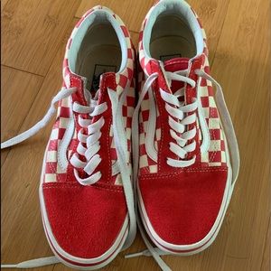 Vans Off the Wall Checkerboard Canvas Low Toe Shoe